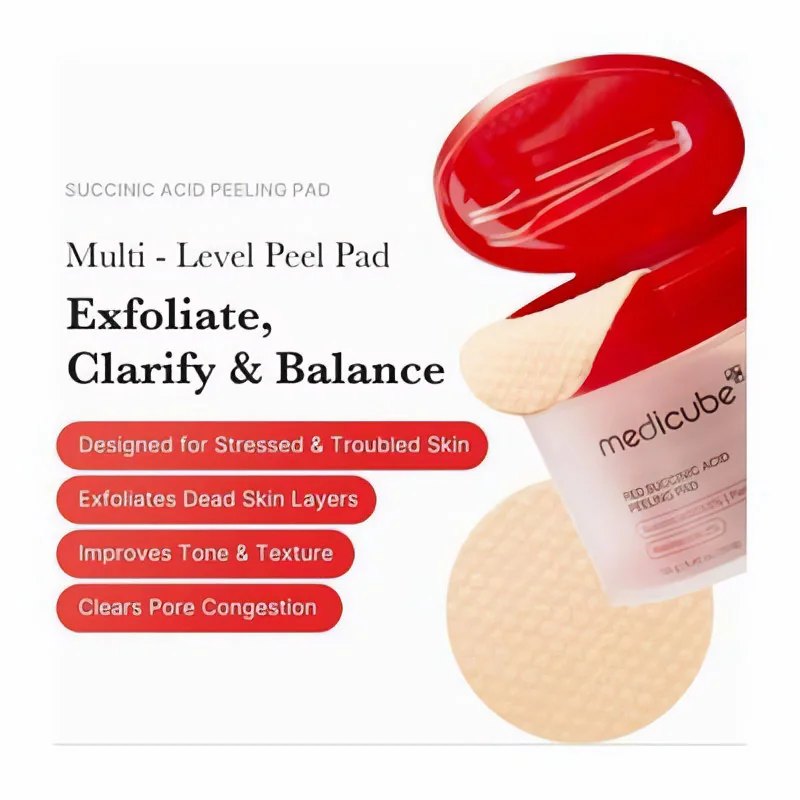 Angel silk peling pads with succinic cid 70 pads -1 box