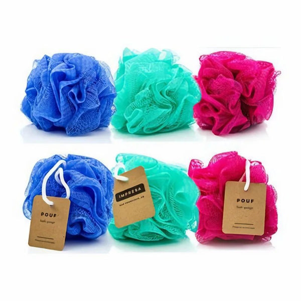 Bath and Body puffs varied colors