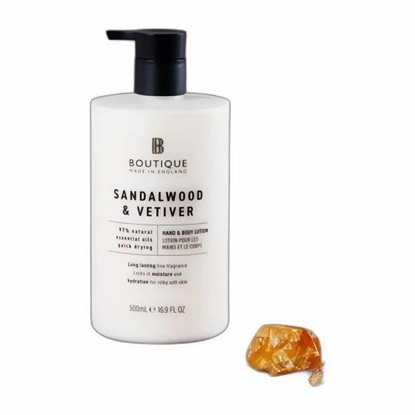 Boutiqu Sandalwood and vetivar 500ml lotion
