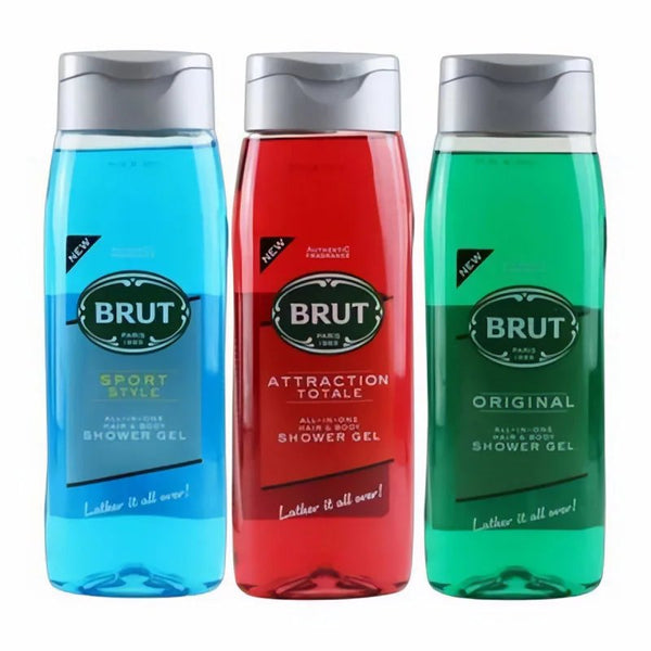 Brut attraction total shower gel 600ml