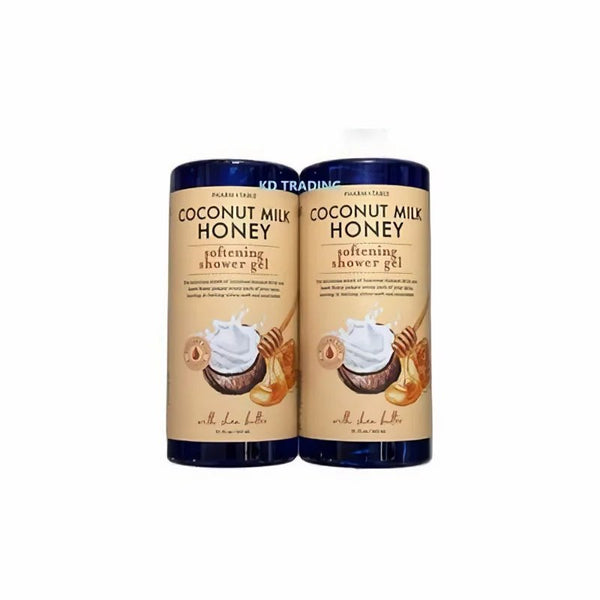 Coconut milk honey softening shower gel