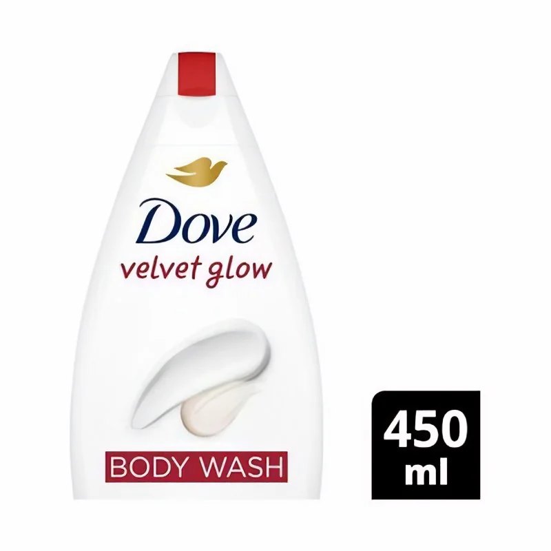Dove velvet glow body wash 450ml