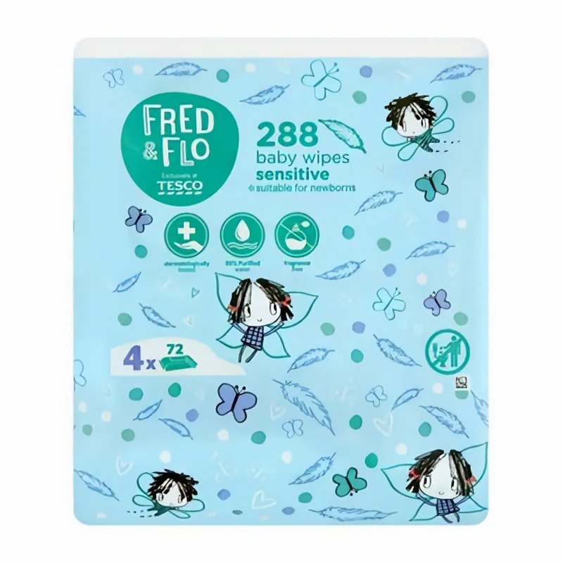Fred Flo 72 baby wipes