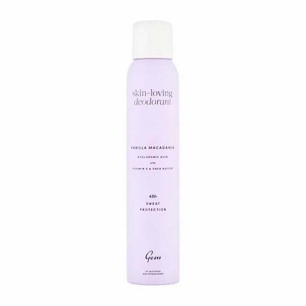 GEM skin loving deodorant vanilla and macadamia