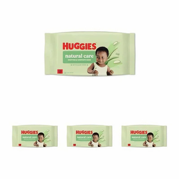 Huggies with aloe vera 48 baby wipes
