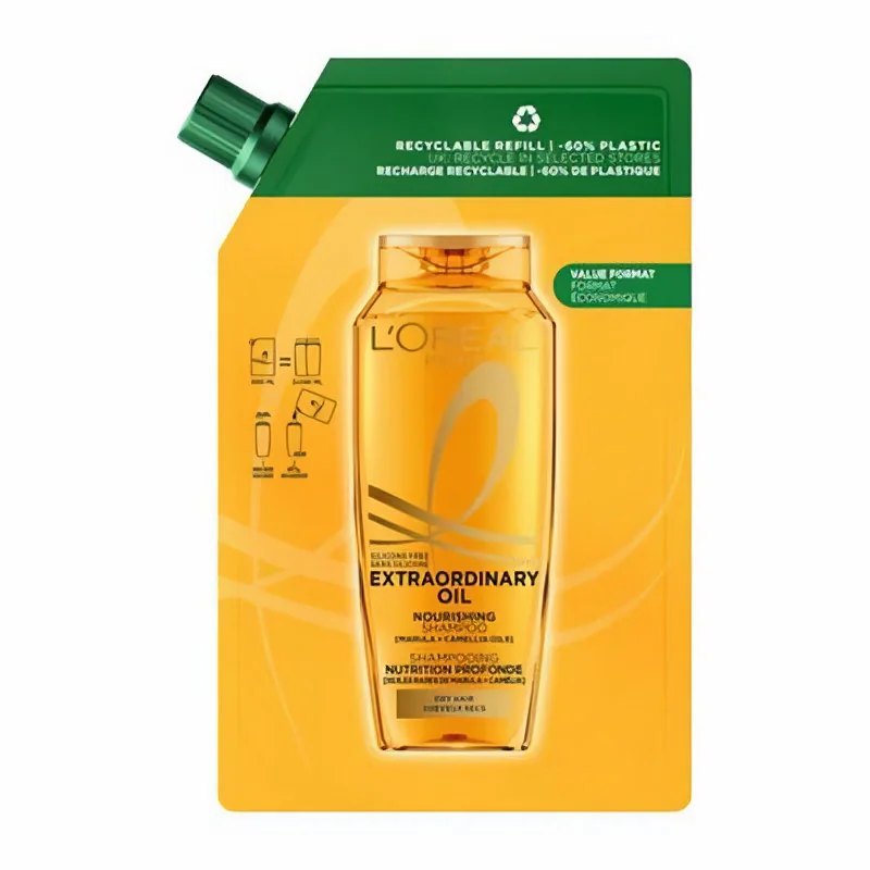 Loreal extraordinary oil shampoo 500ml refills