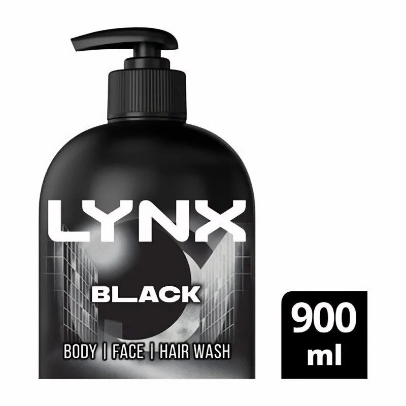 Lynx Black body hair wash 900ml