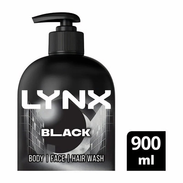 Lynx Black body hair wash 900ml