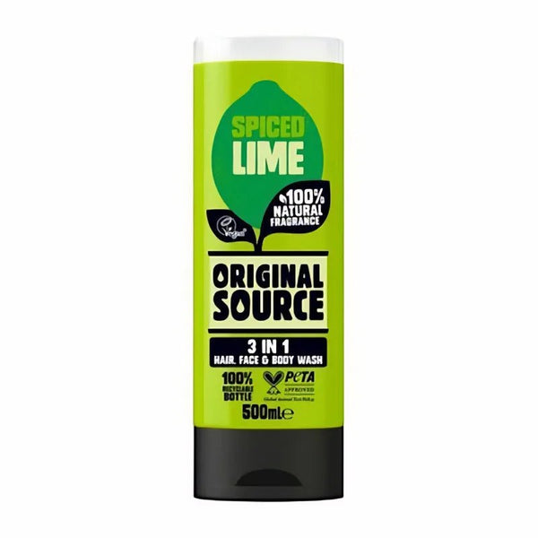 Original source spiced lime Hair face body wash