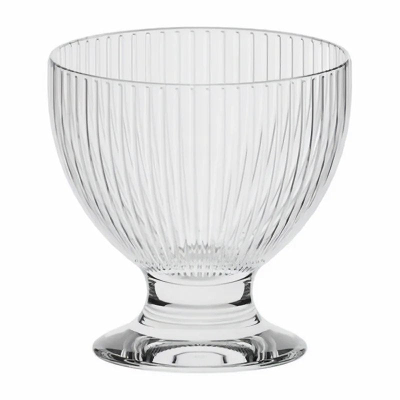 Ribbed Glass sundae dish