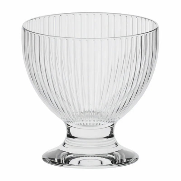 Ribbed Glass sundae dish