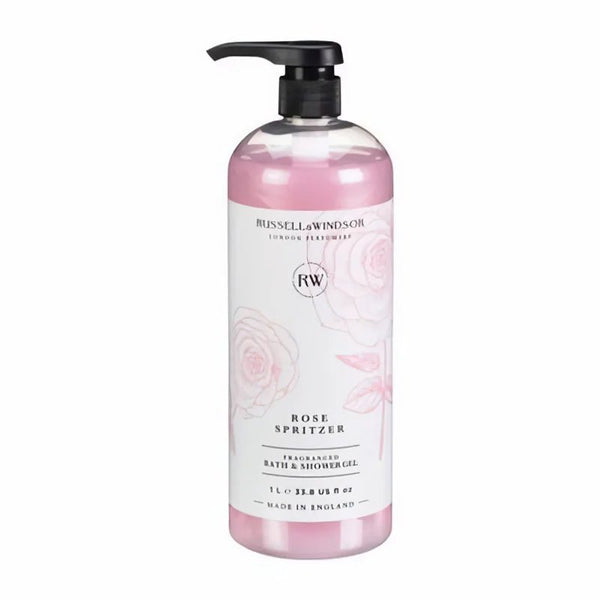 Russell & Windsor rose spritzer bath and shower gel 1000ml