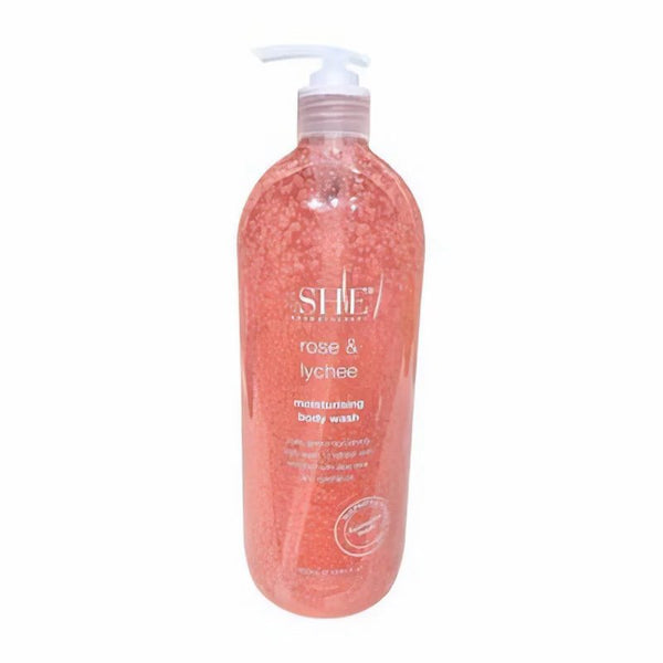 SHE rose and Lychee body wash 1000ml