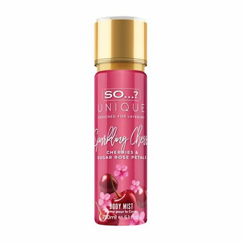 So unique sparkling cherry body mist
