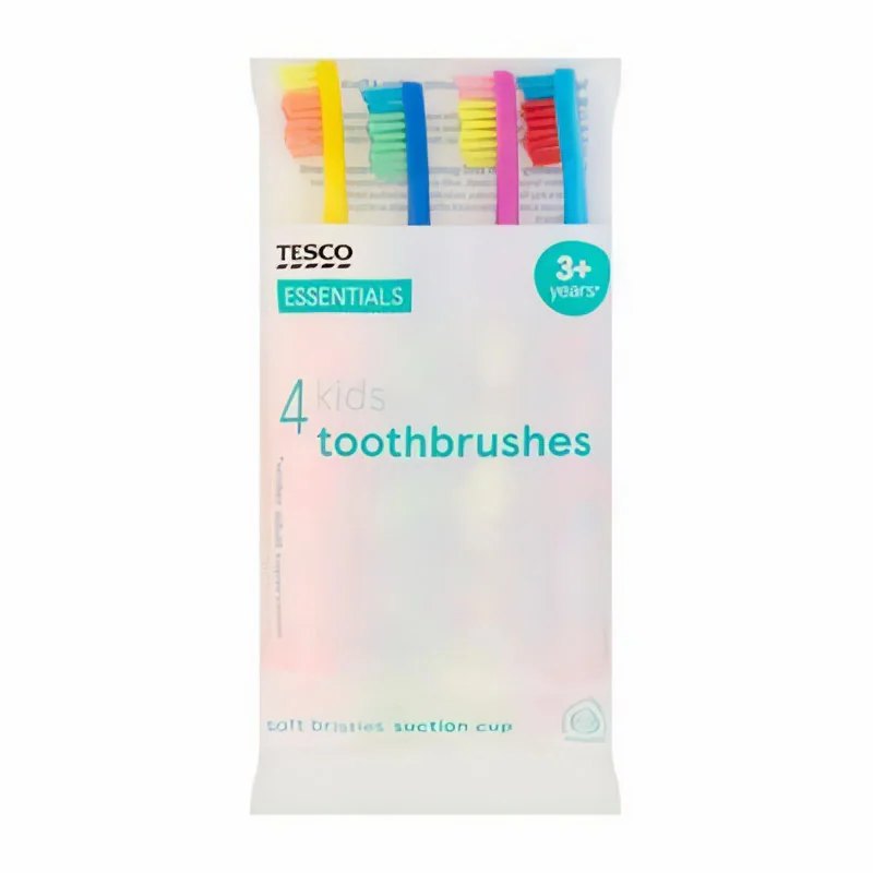 Tesco essential 4 kids toothbrushes