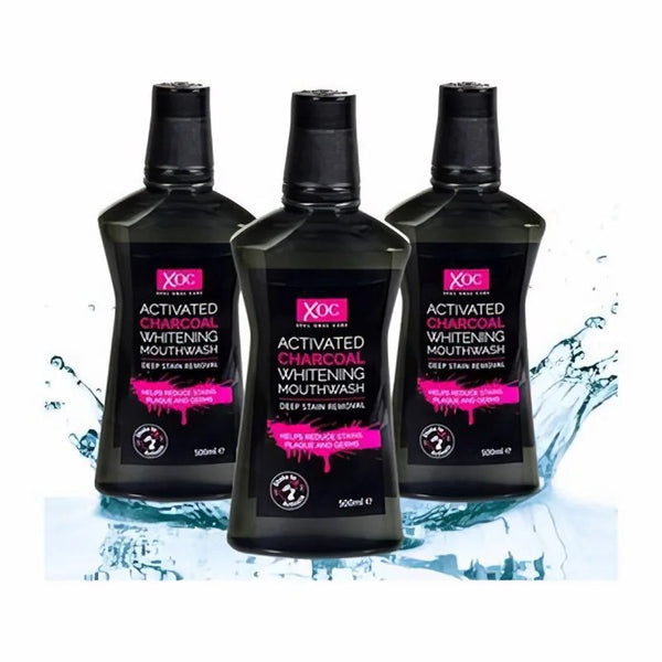 XOC activated charcoal whitening mouthwash 500ml